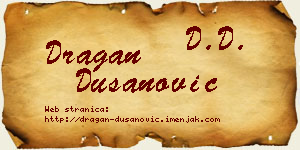Dragan Dušanović vizit kartica